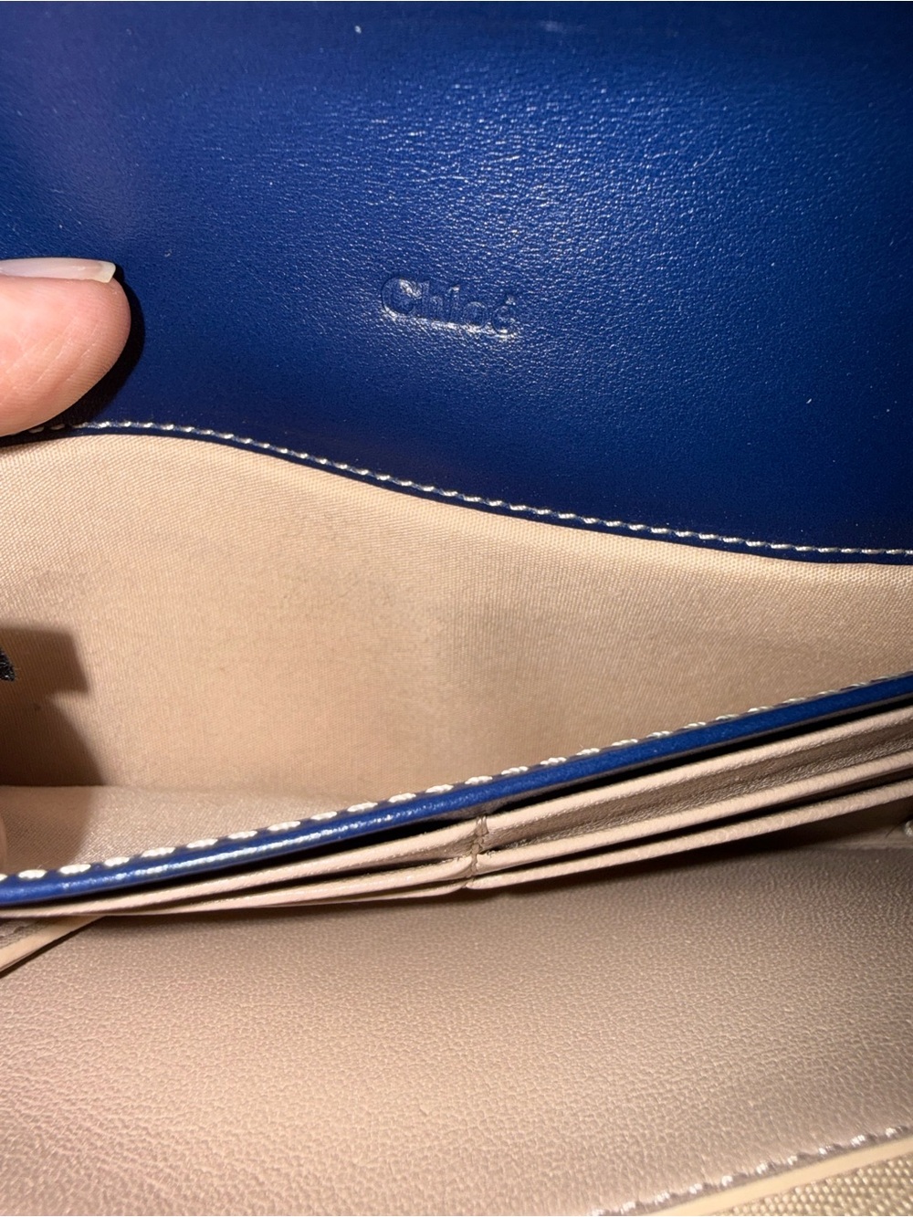 Chloé colorblock leather long flap wallet - Picture 5 of 8